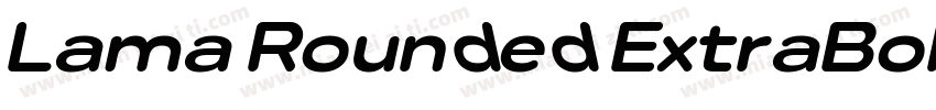 Lama Rounded ExtraBold Condensed字体转换